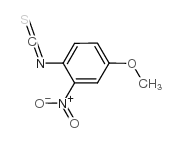 4-甲氧基-2-硝基苯硫代异氰酸酯结构式