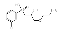 2-Propanol,1-[(m-chlorophenyl)hydroxyarsino]-3-propoxy-, As-oxide (8CI)结构式