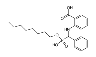 2-[[α-[Hydroxy(octyloxy)phosphinyl]benzyl]amino]benzoic acid Structure