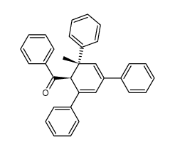 (+/-)-(6c-methyl-2,4,6t-triphenyl-cyclohexa-2,4-dien-r-yl)-phenyl ketone结构式