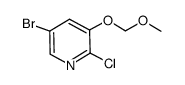 5-bromo-2-chloro-3-(methoxymethoxy)pyridine结构式