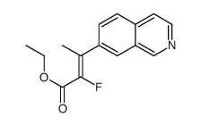 ethyl 2-fluoro-3-isoquinolin-7-ylbut-2-enoate结构式