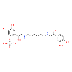 4,4'-[hexane-1,6-diylbis[imino(1-hydroxyethylene)]]dipyrocatechol sulphate Structure