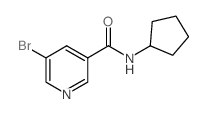 5-溴-n-环戊基烟酰胺结构式