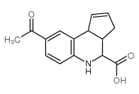 8-乙酰基-3a,4,5,9b-四氢-3H-环戊[c]-喹啉-4-羧酸结构式