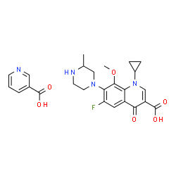 Gatifloxacin nicotinate结构式