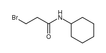 3-bromo-N-cyclohexylpropanamide结构式