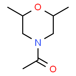 Morpholine, 4-acetyl-2,6-dimethyl- (9CI)结构式