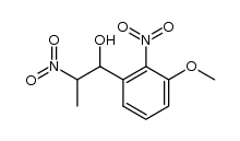 1-(3-methoxy-2-nitrophenyl)-2-nitropropanol结构式