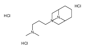 N,N-dimethyl-3-(9-methyl-3,9-diazabicyclo[3.3.1]nonan-3-yl)propan-1-amine,trihydrochloride Structure