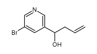 1-(5-bromopyridin-3-yl)but-3-en-1-ol Structure