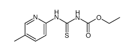 4-(5-methyl-pyridin-2-yl)-3-thio-allophanic acid ethyl ester结构式