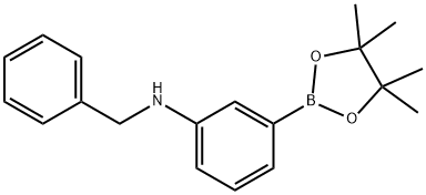 N-苄基苯基硼酸频哪醇酯结构式