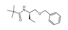 (RS,1R)-2-methylpropane-2-sulfinic acid (1-(benzyloxymethyl)propyl)amide结构式