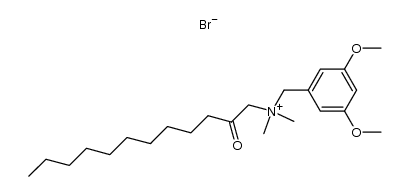 N-(3,5-dimethoxybenzyl)-N,N-dimethyl-2-oxododecan-1-aminium bromide Structure