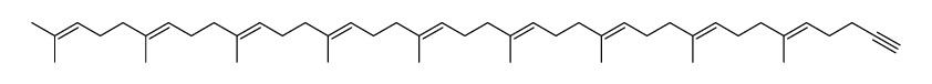 (all-E)-2,6,10,14,18,22,26,30,34-nonamethyl-2,6,10,14,18,22,26,30,34-nonacontanonaen-38-yne结构式