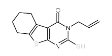 3-prop-2-enyl-2-sulfanylidene-5,6,7,8-tetrahydro-1H-[1]benzothiolo[2,3-d]pyrimidin-4-one structure