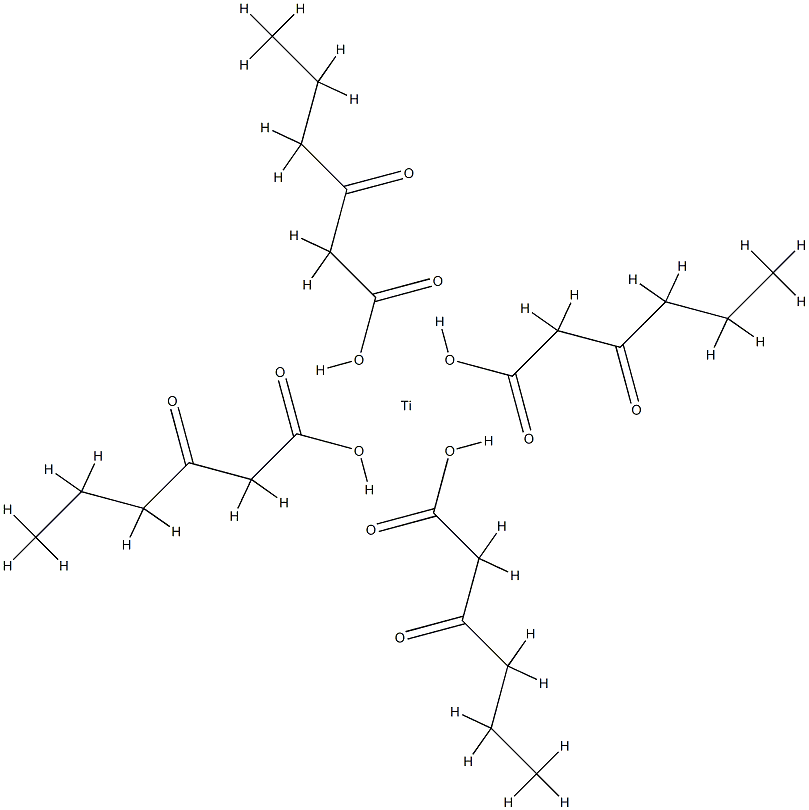 tetrakis(ethyl acetoacetato-O1',O3)titanium结构式