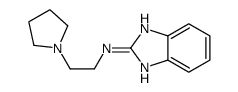 N-[2-(1-Pyrrolidinyl)ethyl]-1H-benzimidazol-2-amine结构式