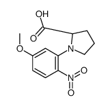 (2S)-1-(5-methoxy-2-nitrophenyl)pyrrolidine-2-carboxylic acid Structure