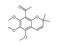 1-(5,6,7-trimethoxy-2,2-dimethyl-2H-chromen-8-yl)-ethanone Structure