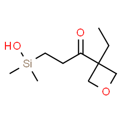 1-Propanone,1-(3-ethyl-3-oxetanyl)-3-(hydroxydimethylsilyl)-(9CI)结构式