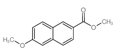 6-甲氧基-2-萘酸甲酯结构式