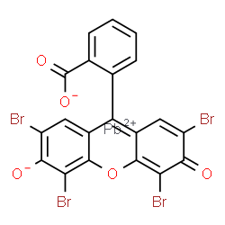 LEAD 2',4',5',7'-TETRABROMOFLUORESCEIN结构式