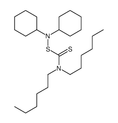 (dicyclohexylamino) N,N-dihexylcarbamodithioate Structure