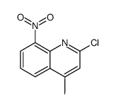 Quinoline, 2-chloro-4-methyl-8-nitro- Structure