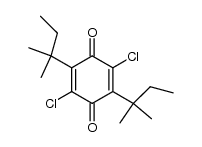 2,5-Dichlor-3,6-di-t-pentyl-1,4-benzochinon Structure