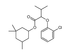 (3,3,5-trimethylcyclohexyl) 2-(2-chlorophenoxy)-3-methylbutanoate Structure