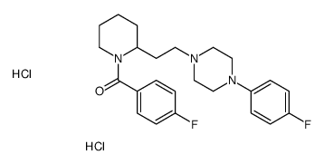 (4-fluorophenyl)-[2-[2-[4-(4-fluorophenyl)piperazin-1-yl]ethyl]piperidin-1-yl]methanone,dihydrochloride结构式