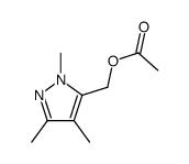 5-acetoxymethyl-1,3,4-trimethyl-1H-pyrazole结构式