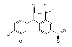 3,4-dichloro-α -[4-nitro-2-(trifluoromethyl)phenyl]benzeneacetonitrile结构式