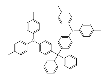 4-methyl-N-[4-[[4-(4-methyl-N-(4-methylphenyl)anilino)phenyl]-diphenylmethyl]phenyl]-N-(4-methylphenyl)aniline结构式