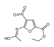 ethyl 5-acetamido-4-nitrofuran-2-carboxylate结构式