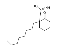 1-octyl-2-oxocyclohexane-1-carboxamide Structure