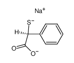 (S)-mercapto-phenyl-acetic acid, disodium salt Structure