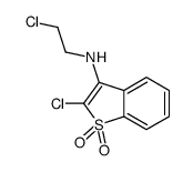 2-chloro-N-(2-chloroethyl)-1,1-dioxo-1-benzothiophen-3-amine结构式