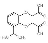 Acetic acid,2,2'-[[3-(1-methylethyl)-1,2-phenylene]bis(oxy)]bis- Structure