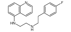 N-[2-(4-fluorophenyl)ethyl]-N'-quinolin-5-ylethane-1,2-diamine Structure