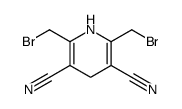 2,6-bis(bromomethyl)-1,4-dihydropyridine-3,5-dicarbonitrile结构式