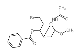 a-D-arabino-Hexopyranoside, methyl3-(acetylamino)-6-bromo-2,3,6-trideoxy-, 4-benzoate结构式