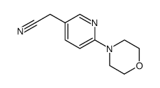 (6-morpholin-pyridin-3-yl)acetonitrile Structure