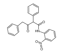 N-(2-Nitro-phenyl)-3-oxo-2,4-diphenyl-butyramide Structure