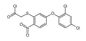 2-[5-(2,4-dichlorophenoxy)-2-nitrophenyl]sulfanylacetyl chloride Structure