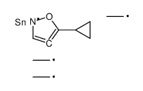 (5-cyclopropyl-1,2-oxazol-4-yl)-triethylstannane Structure
