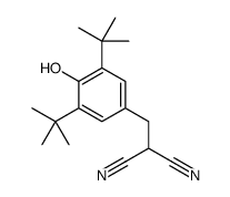 2-[(3,5-ditert-butyl-4-hydroxyphenyl)methyl]propanedinitrile结构式