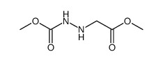 Hydrazinecarboxylic acid, 2-(2-methoxy-2-oxoethyl)-, methyl ester (9CI) Structure